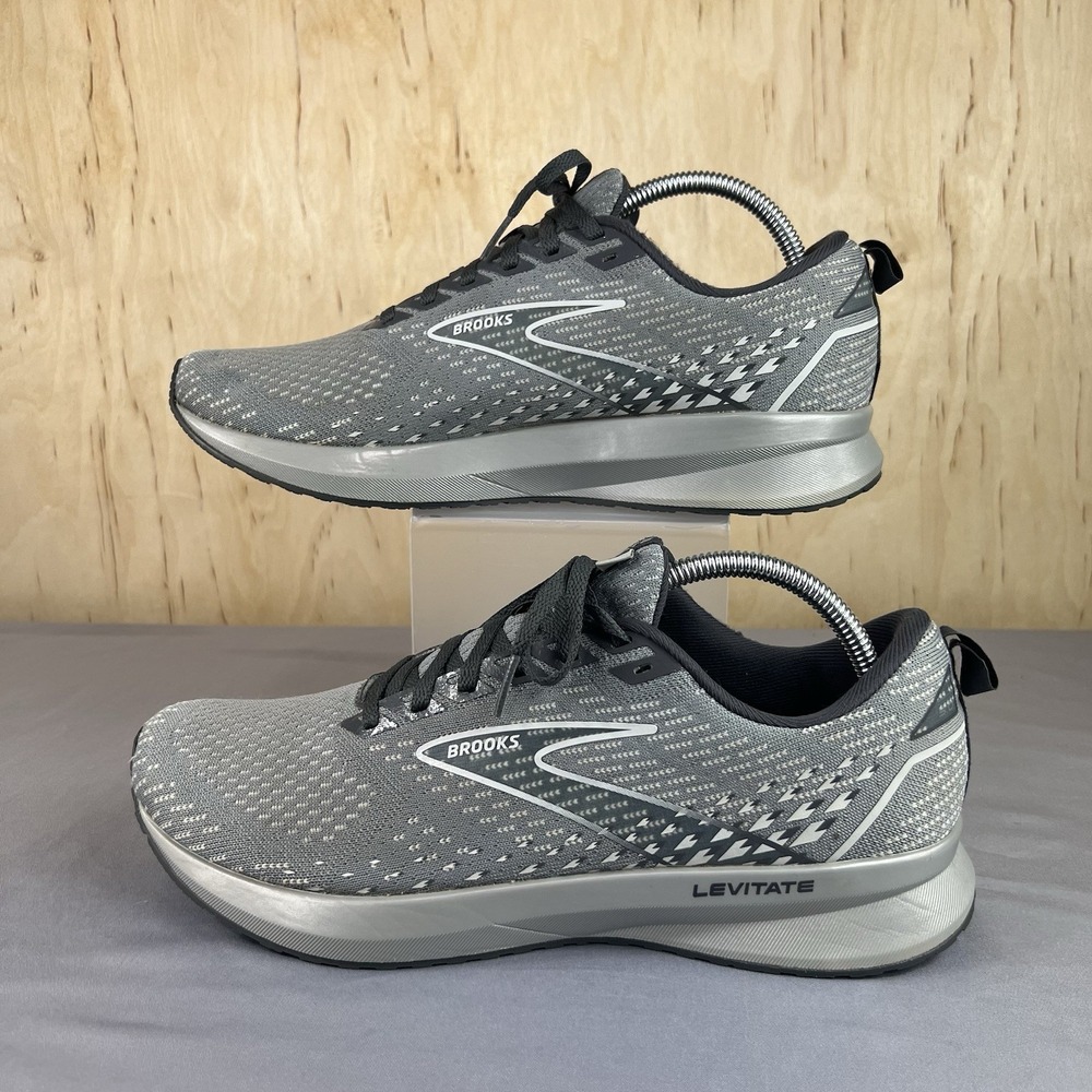 Brooks Levitate StealthFit 5 Women's Running Shoes Gray Knit 11 B 1203571B026